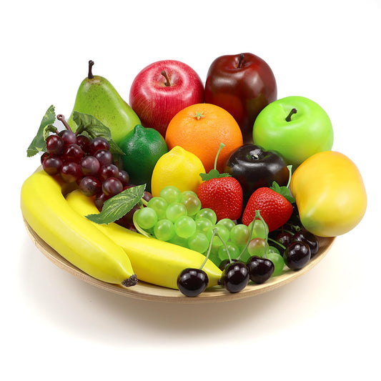 Assortiment de faux fruits décoratifs